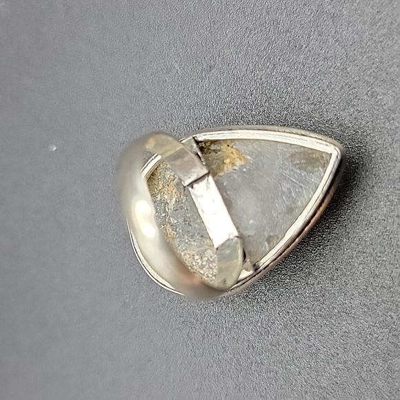 Garden Quartz Ring US Size 7-3/4" Natural Gemstone 925 Silver Plated Unisex NEW - Picture 9 of 9